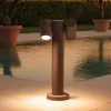 Lampioni Da Giardino-Gea Luce Lampione da giardino marrone luci orientabili