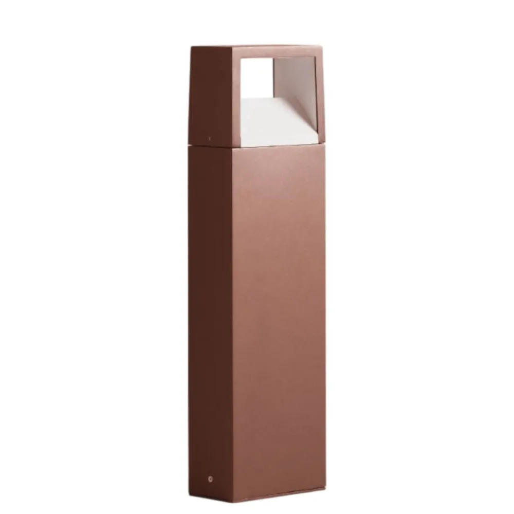 Lampioni Da Giardino-Gea Luce Lampione da giardino marrone corten moderno led 3000k 4000k 6500k ip54