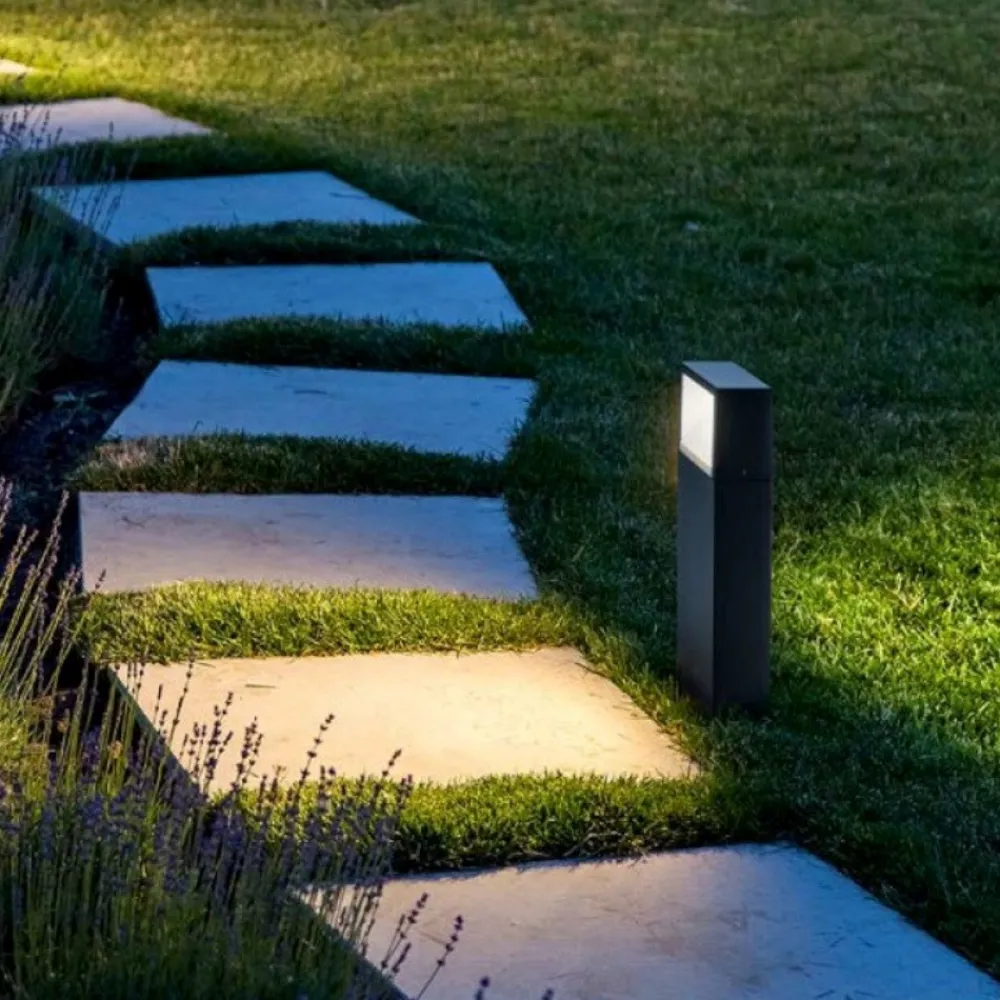 Lampioni Da Giardino-Gea Luce Lampione da giardino marrone corten moderno led 3000k 4000k 6500k ip54