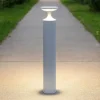 Lampioni Da Giardino-Selezionato da Mazzolaluce Lampione da giardino moderno design cilindro bianco led 13w 3000k ip65