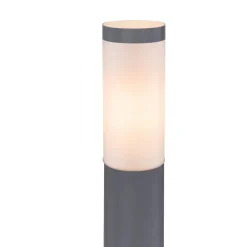 Lampioni Da Giardino-Selezionato da Mazzolaluce Lampione da giardino moderno cilindro grigio antracite