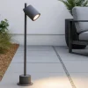 Lampioni Da Giardino-Selezionato da Mazzolaluce Lampione da giardino moderno grafite 13w 4000k orientabile