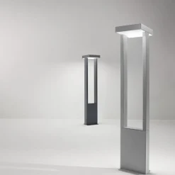 Lampioni Da Giardino-Perenz Illuminazione Lampione da giardino moderno ip65 antracite led 3000k