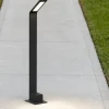 Lampioni Da Giardino-Selezionato da Mazzolaluce Lampione da giardino moderno nero led 7w 3000k
