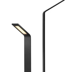 Lampioni Da Giardino-Selezionato da Mazzolaluce Lampione da giardino moderno nero led 7w 3000k