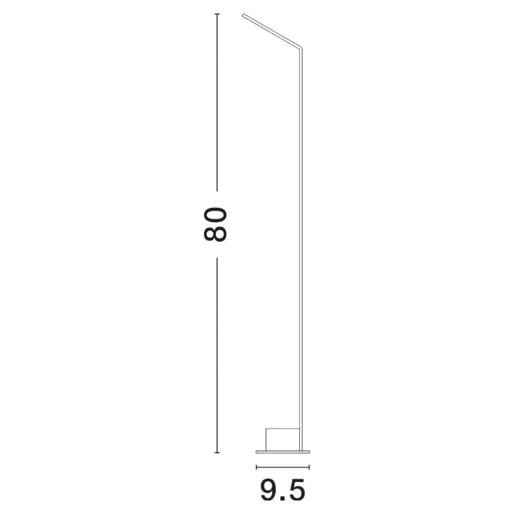 Lampioni Da Giardino-Selezionato da Mazzolaluce Lampione da giardino moderno nero led 7w 3000k