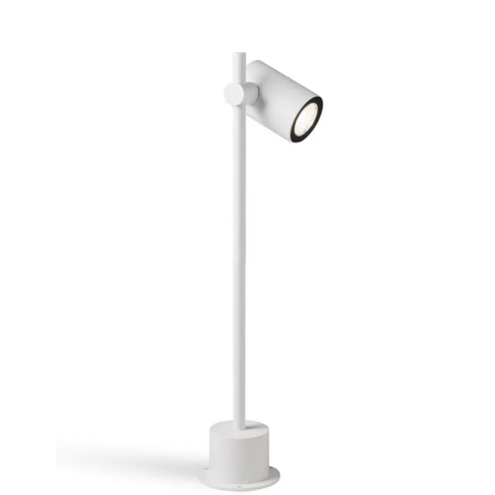 Lampioni Da Giardino-Selezionato da Mazzolaluce Lampione da giardino moderno bianco luce orientabile 13w 3000k ip65