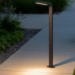 Lampioni Da Giardino-Selezionato da Mazzolaluce Lampione da giardino moderno antracite 10w 3000k