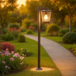 Lampioni Da Giardino-Selezionato da Mazzolaluce Lampione da giardino moderno lanterna antracite ip44
