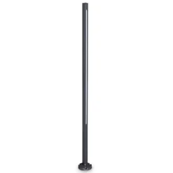 Lampioni Da Giardino-Ideal Lux Lampione da giardino moderno jedi pt h120 antracite led 19w 3000k