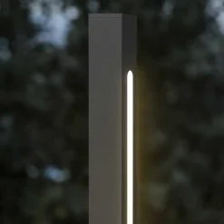 Lampioni Da Giardino-Ideal Lux Lampione da giardino moderno jedi pt h120 antracite led 19w 3000k
