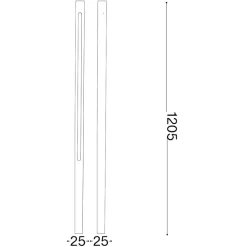 Lampioni Da Giardino-Ideal Lux Lampione da giardino moderno jedi pt h120 antracite led 19w 3000k