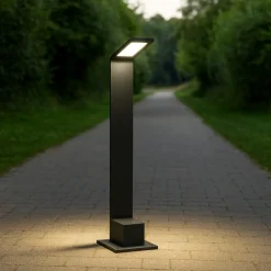 Lampioni Da Giardino-Ideal Lux Lampione da giardino moderno led 4000k agos pt h60 4000k ip54