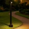 Lampioni Da Giardino-Selezionato da Mazzolaluce Lampione da giardino nero led 4w 3000k moderno cilindrico