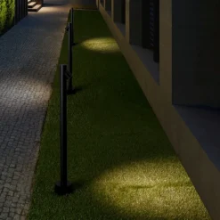 Lampioni Da Giardino-Selezionato da Mazzolaluce Lampione da giardino nero led 4w 3000k moderno cilindrico