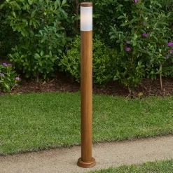 Lampioni Da Giardino-Selezionato da Mazzolaluce Lampione da giardino paletto marrone per esterno