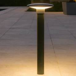 Lampioni Da Giardino-Selezionato da Mazzolaluce Lampione da giardino per esterno grigio grafite led 18w 4000k