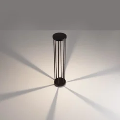 Lampioni Da Giardino-Selezionato da Mazzolaluce Lampione da giardino rotondo nero led 8w 3000k