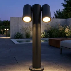 Lampioni Da Giardino-Top Light Lampione da giardino oslo due luci orientabili ip65