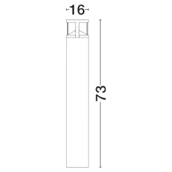 Lampioni Da Giardino-Selezionato da Mazzolaluce Lampione da giardino tubolare led 24w 3000k nero moderno