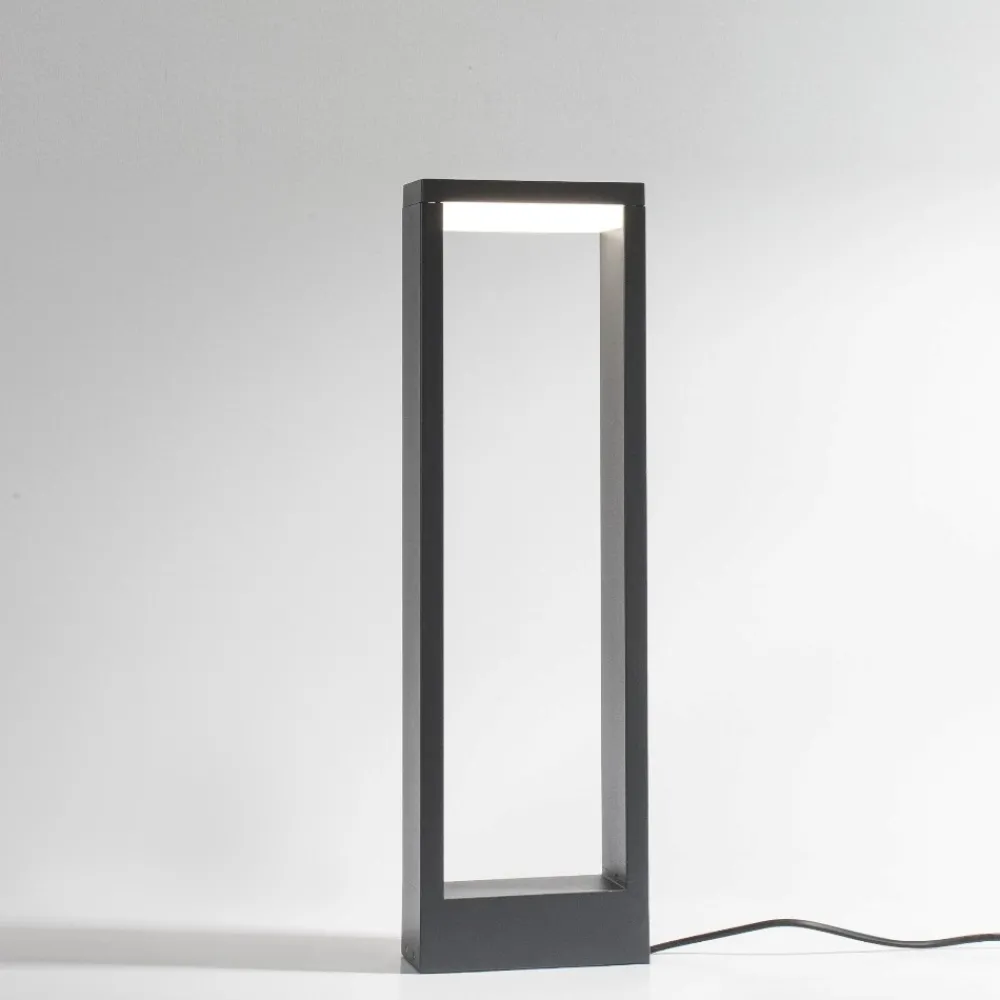 Lampioni Da Giardino-Selezionato da Mazzolaluce Lampione design moderno da giardino grigio led 7w 3000k