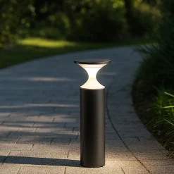 Lampioni Da Giardino-Selezionato da Mazzolaluce Lampione grafite per giardino moderno 50cm led 13w 4000k ip65