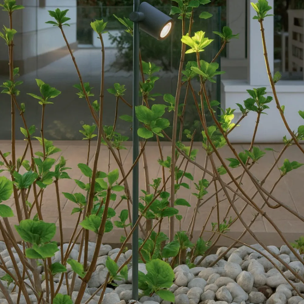 Lampioni Da Giardino-Selezionato da Mazzolaluce Lampione grigio da giardino orientabile led 13w 3000k