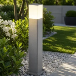 Lampioni Da Giardino-Top Light Lampione grigio per giardino moderno como
