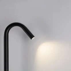 Lampioni Da Giardino-Selezionato da Mazzolaluce Lampione led curvo 80cm nero per giardino anti corrosione