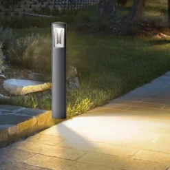 Lampioni Da Giardino-Gea Luce Lampione luce da giardino antracite janet moderno