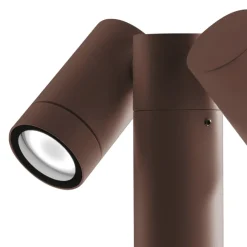 Lampioni Da Giardino-Gea Luce Lampione marrone luci orientabili da giardino