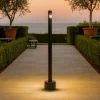 Lampioni Da Giardino-Selezionato da Mazzolaluce Lampione moderno cilindrico nero led 4w 3000k da giardino