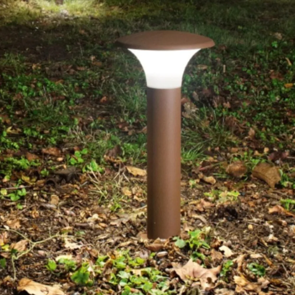 Lampioni Da Giardino-Gea Luce Lampione moderno da giardino marrone corten