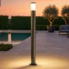 Lampioni Da Giardino-Selezionato da Mazzolaluce Lampione moderno da giardino paletto nero 100cm ip65