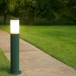 Lampioni Da Giardino-Selezionato da Mazzolaluce Lampione moderno da giardino paletto verde muschio ip65