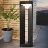 Lampioni Da Giardino-Selezionato da Mazzolaluce Lampione moderno da giardino nero ip54 led 3000k h80 cm