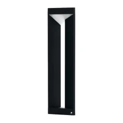 Lampioni Da Giardino-Selezionato da Mazzolaluce Lampione moderno da giardino nero ip54 led 3000k h80 cm