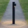 Lampioni Da Giardino-Selezionato da Mazzolaluce Lampione moderno da giardino led 8w 3000k tubolare nero