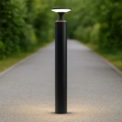 Lampioni Da Giardino-Selezionato da Mazzolaluce Lampione moderno da giardino led 13w 3000k nero ip65 moderno