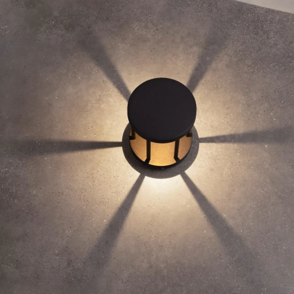 Lampioni Da Giardino-Selezionato da Mazzolaluce Lampione moderno da giardino nero moderno led 8w 3000k