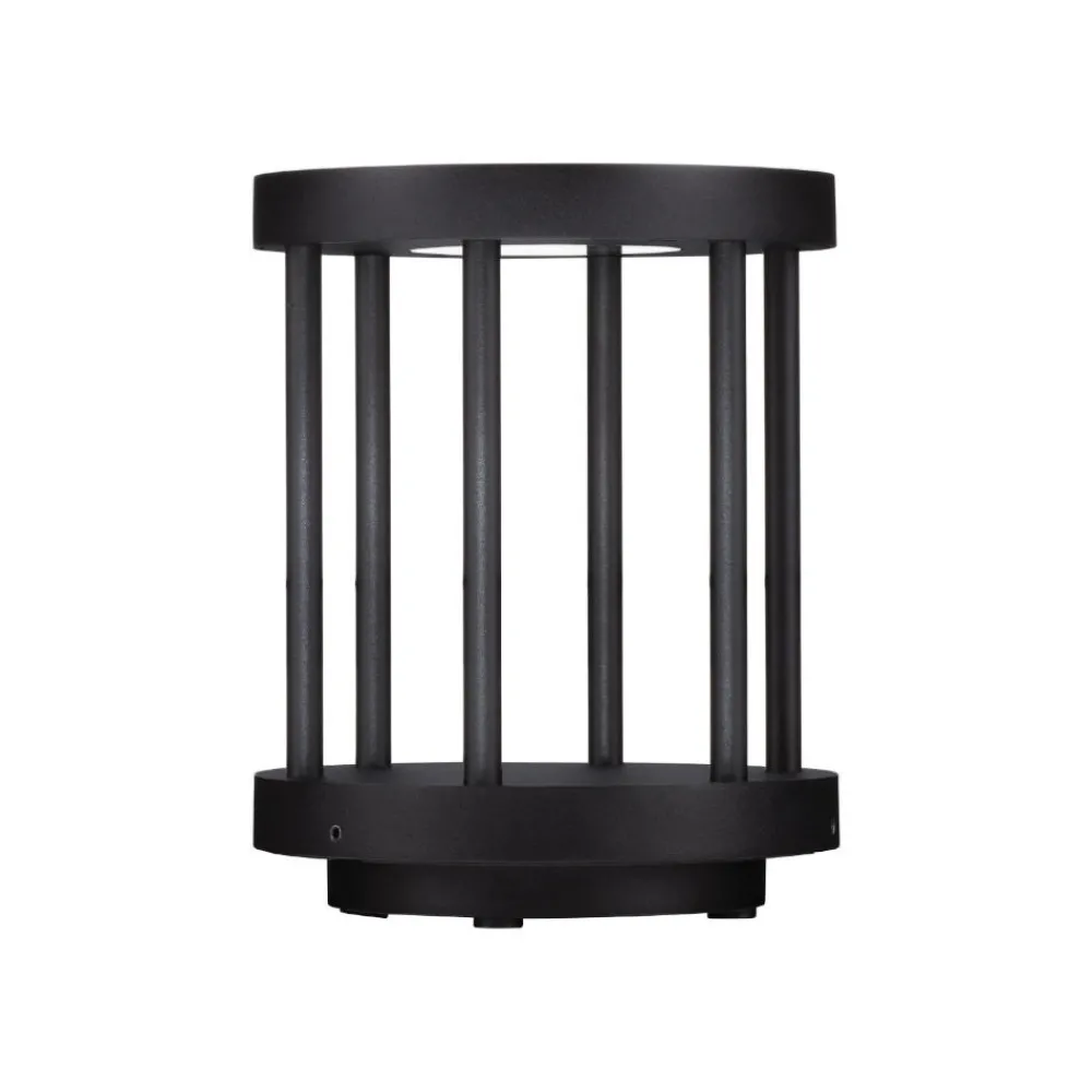 Lampioni Da Giardino-Selezionato da Mazzolaluce Lampione moderno da giardino nero moderno led 8w 3000k