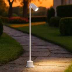 Lampioni Da Giardino-Selezionato da Mazzolaluce Lampione moderno per esterno giardino led 13w 4000k orientabile