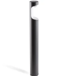 Lampioni Da Giardino-Selezionato da Mazzolaluce Lampione moderno per giardino grafite 80cm led 9w 3000k ip54