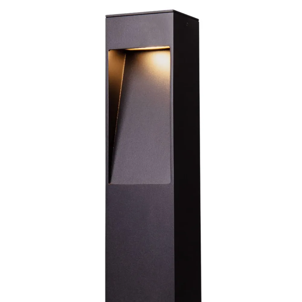 Lampioni Da Giardino-Selezionato da Mazzolaluce Lampione nero design da giardino 60 cm led 7w 3000k moderno