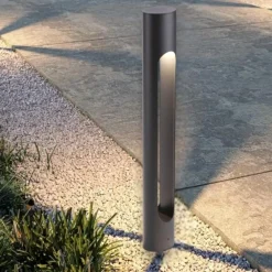 Lampioni Da Giardino-Selezionato da Mazzolaluce Lampione nero moderno led 10w 3000k per giardino
