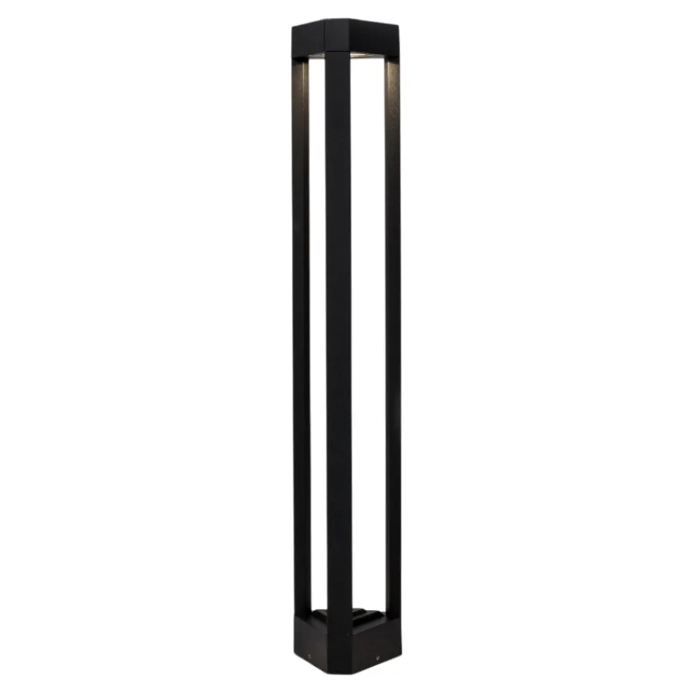 Lampioni Da Giardino-Selezionato da Mazzolaluce Lampione nero moderno per esterno da giardino led 9w 3000k