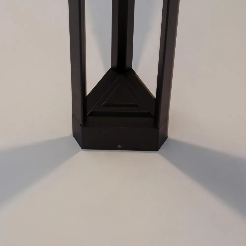 Lampioni Da Giardino-Selezionato da Mazzolaluce Lampione nero moderno per esterno da giardino led 9w 3000k