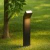 Lampioni Da Giardino-Selezionato da Mazzolaluce Lampione nero per giardini led 3000k basso moderno