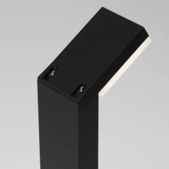 Lampioni Da Giardino-Selezionato da Mazzolaluce Lampione nero per giardino led 12w 3000k moderno rettangolare