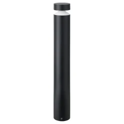 Lampioni Da Giardino-Selezionato da Mazzolaluce Lampione palo da esterno nero led 3000k ip65 nero cilindro h100 cm